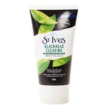 Spread in small circular motions, then rinse and glow! St Ives Green Tea Black Head Scrub 150ml The Warehouse