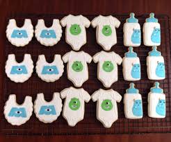 Monster Inc Baby Shower Cookies Cookie Connection