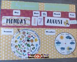 Calendrier Perpetuel Maternelle Anglais Diy En 2020 Calendrier Perpetuel Calendrier Livre Maternelle