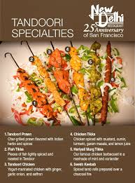 new delhi indian restaurant of san francisco pictorial menu tandoori specialties 1 tandoori prawn 2 f indian food menu wedding food menu indian food recipes