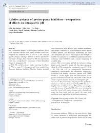 Pdf Relative Potency Of Proton Pump Inhibitors Comparison