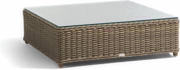 We offer a large portfolio of outdoor coffee tables in addition to our teak coffee tables, including our wicker coffee table collection. Outdoor Low Table San Diego Wicker Manutti