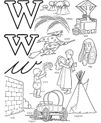 Have you ever seen a photo that was black and white except for one object, which is in full color. Letter W Coloring Pages Coloring Home