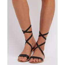 Black Ankle Strap Sandals Flat Pin On My Polyvore Finds