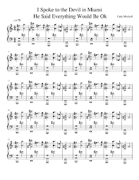 We did not find results for: I Spoke To The Devil In Miami He Said Everything Would Be Ok Sheet Music For Piano Solo Musescore Com