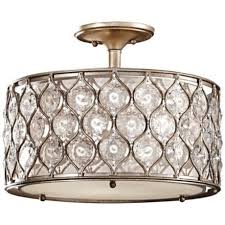 Feiss Lucia 16 Wide Crystal Glass Ceiling Light X2316 Lamps Plus Semi Flush Ceiling Lights Flush Mount Ceiling Lights Flush Ceiling Lights