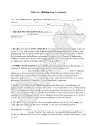 Software Support Agreement Template Free Printable Documents Contract Template Lease Agreement Construction Contract
