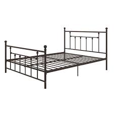 Yes number of slats required: Queen Metal Platform Bed Frame With Headboard And Footboard In Bronze Finish
