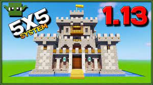 Now, make the interior of your castle… step 4: Minecraft 1 13 Castle Tutorial Easy 5x5 Building System Minecraft Castle Tutorial Minecraft Small Castle Minecraft Castle