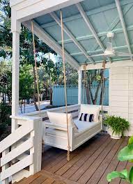 A little more difficult is this diy swing bed project by the folks at home depot. How To Hang An Outdoor Daybed On Video Young House Love