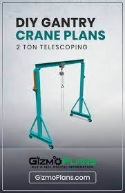 Gantry Crane Plans Telescoping Gantry Crane Crane Paper Wall Art Diy