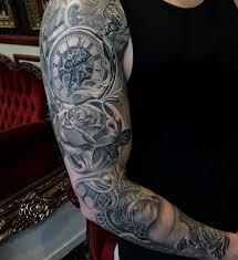 When it comes to full sleeves, the actual tattooing process is definitely going to take more than one session. 100 Awesome Watch Tattoo Designs Cuded Cool Shoulder Tattoos Mens Shoulder Tattoo Sleeve Tattoos