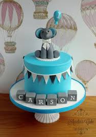 Boy 1st Birthday Cake Images For Kids Blue And Grey First Birthday Cake Cake By Aurelia S Cake Boys 1st Birthday Cake Blue Birthday Cakes Baby Birthday Cakes