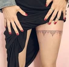 Thigh garter tattoos for girls. Meaningful Garter Thigh Tattoos Design For Women Tattoo Designs For Women