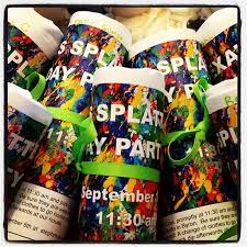 Plan a party on a budget to remember with these clever ideas for diy party decor. Splatter Party Ww