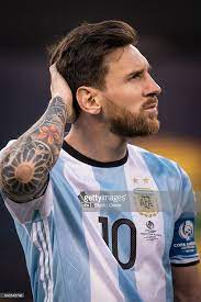 Argentina forward and Captain Lionel Messi during the Copa America...