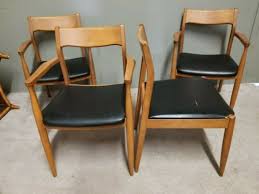Set Of 4 Zephyr Cherry Mid Century Modern Danish Modern Dining Chairs Mcm Ebay Danish Modern Dining Chair Modern Dining Chairs Modern Dining