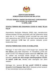 Majlis Keselamatan Negara Jabatan Perdana Menteri Pa Twitter Kenyataan Akhbar Berkenaan Perkembangan Terkini Covid 19 Di Malaysia 12 April 2020