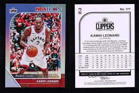 The weight of kawhi leonard is 104 kg. 2019 20 Panini Nba Hoops Artist Prueba 25 Kawhi Leonard 177 Ebay