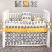 Custom Boutique Baby Bedding Ele Yellow 5 Pc Crib Bedding Set Amazon Baby Yellow Crib Elephant Baby Bedding Baby Cribs