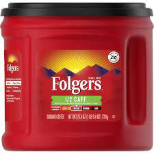 Much caffeine in folgers coffee. Amazon Com Folgers 1 2 Caff Medium Roast Ground Coffee 25 4 Ounces Everything Else