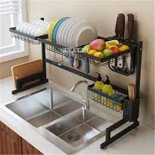 A stainless steel prep table with sink helps your kitchen staff to perform their prep work safely and efficiently. Kq Scj 201 304 Stainless Steel Kitchen Shelf Wall Mounted Spice Knife Rack Dish Drainer Chopstick Holder Combination Organizer Wall Mounted Kitchen Racks Aliexpress