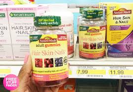 Product title nature made hair skin nails, 2500 mcg biotin, softge. 3 39 Reg 8 Nature Made Hair Skin Nails Gummy Vitamins At Target Free Stuff Finder