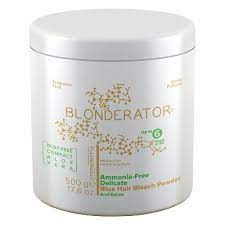 Plastic gloves, bleaching powder, developing lotion (30vol/9%) & reincarnation mask. Blonderator Ammonia Free Bleach Powder