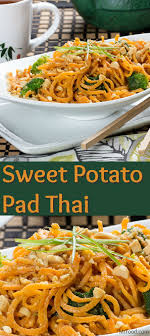 Sweet Potato Pad Thai Recipe Sweet Potato Noodles Recipe Sweet Potato Noodles Spiralizer Recipes