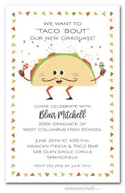 I did not get a great photo of the setup here. Taco Bout Fiesta Graduation Party Invitations