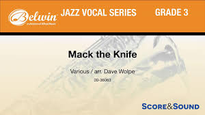 Mack The Knife Arr Dave Wolpe Score Sound