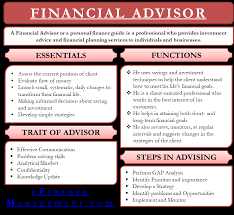 Financial advisors or broker advisors deliver personalized investment solutions. Financial Advisor Steps In Financial Advising Efinancemanagement
