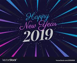 2019 Party Style New Year Background Vector Image On Vectorstock New Years Background Newyear Blue Party Decorations