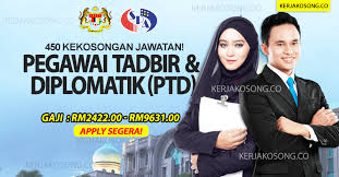 Panduan permohonan jawatan kosong ptd pegawai tadbir diplomatik tahun 2020 gred m41, peperiksaan online ptd dan sebagainya. Jawatan Kosong Ptd 450 Kekosongan Pengambilan Besar Besaran