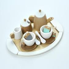 Hipkids Wooden Tea Set Wooden Tea Set Toy Tea Set Kids Tea Set