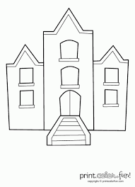 School's out for summer, so keep kids of all ages busy with summer coloring sheets. Building With Windows Print Color Fun