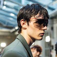 Cmmn Swdn Ss19 Texture And Definition Create A Modern Summer Wet Look With Souffle And Mesh Styling Cream From Labelmuk With Mari Ohashi Lead Hair Mens Hair T
