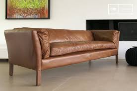 Confortable grâce à une assise profonde et moelleuse, il saura ravir vos moments de détente. Canape Hamar 3 Places Style Vintage Et Cuir Pleine Pib Belgique