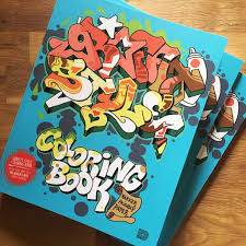 Street art coloring books for adults (paperback or softb. Graffiti Coloring Book Homboog Hombre Suk Boogie Sml
