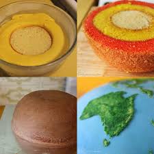 Spherical Layer Cake Planets By Cakecrumbs Earth Cake Planet Cake Cake