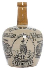 Whisky Retailer Catto S Aberdeen Another Fabulous Whisky Jug Crock This Time Featuring An Iconic Picture Of A Kilted Whisky Whisky Bar Best Sparkling Wine