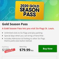 Weekends attract more tourists and vacationers. Six Flags Season Pass Deals Home Facebook
