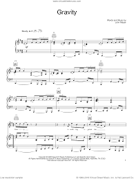 Mayer Gravity Sheet Music For Voice Piano Or Guitar Pdf