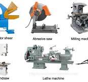 Two-column Band Cutting Machine For Vertical Cuts With Feeder In Mechanical  Workshop Image639749906