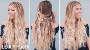 Tuck your hair around the donut and leave it in overnight to form messy, undone waves. Ultimate Easy Heatless Waves Luxy Hair Youtube