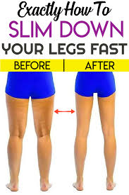 Your right leg should be bent in the knee, but the toes must remain on the starting point. Exactly How To Slim Down Your Legs Fast How To Slim Down Easy Workouts Leg Slimming Exercises