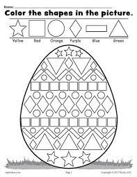 Signup to get the inside scoop from our monthly newsletters. Easter Egg Shapes Worksheet Coloring Page Easter Worksheets Easter Kindergarten Easter Math