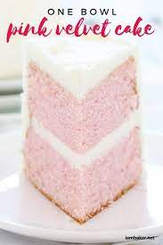 One Bowl Pink Velvet Cake I Am Baker Delish Cakes Easy Cake Recipes Cake Recipes Easy Homemade