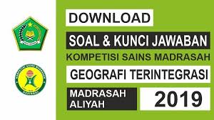 Kegiatan ini dilaksanakan sebagai ajang unjuk kemampuan siswa di bidang akademik yang rutin dilaksanakan kementerian agama setahun sekali. Download Soal Dan Kunci Jawaban Ksm Ma Geografi Terintegrasi Tahun 2019 Tingkat Kabupaten Kota M4th Lab