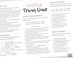 ​ world bible quiz association. Wedding Quiz Etsy